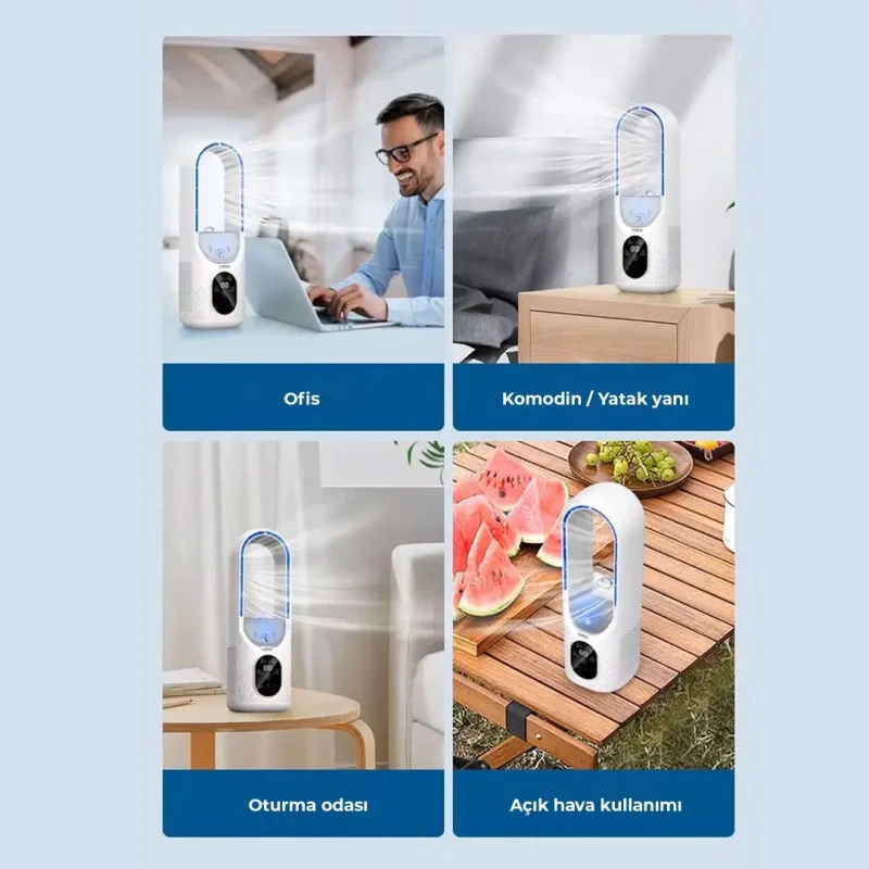 robo Kişisel Taşınabilir Mini Klima 4’ü Bir Arada