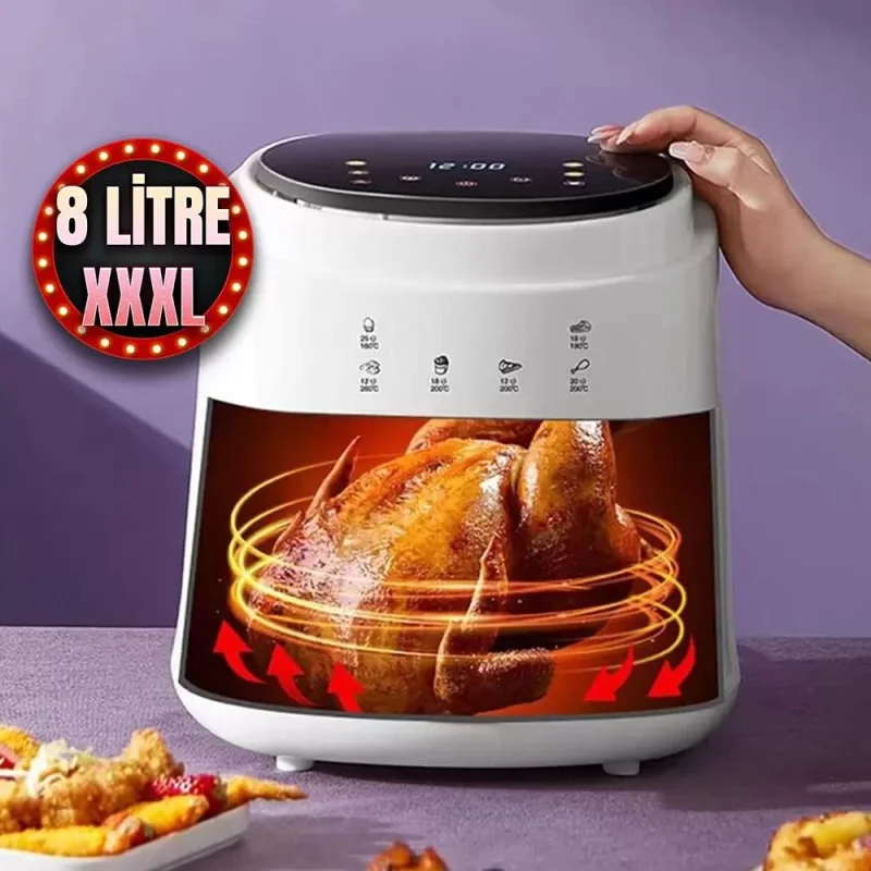 Kings 8 Litre Air Fryer Sıcak Hava Fritözü