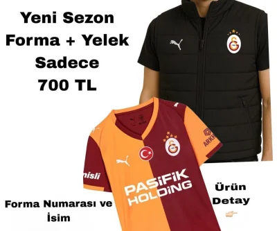 Galatasaray Yeni Sezon Takım ve Şişme Yelek Seti 