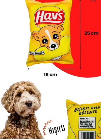 Köpekler İçin Hışırtı Yastığı 