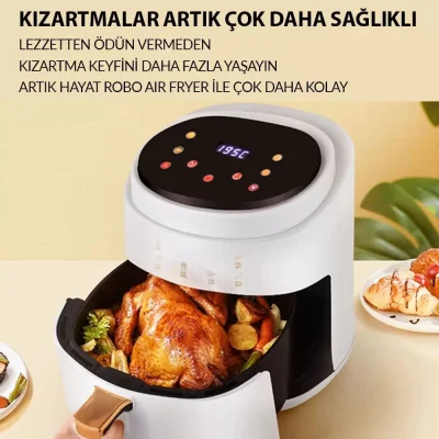 Kings 8 Litre Air Fryer Sıcak Hava Fritözü