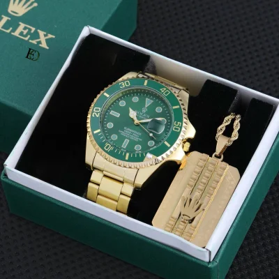 Rolex Çelik Saat Seti 