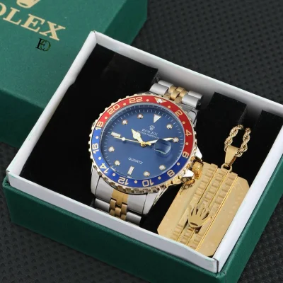 Rolex Çelik Saat Seti 